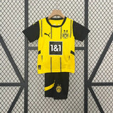 Kids Borussia Dortmund Home 2024/25 Football Kit Shirt Soccer Jersey Uniform