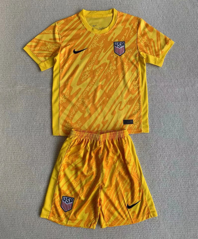 Kids USA Goalkeeper 2024/25 Football Kit Shirt Soccer Jersey Kit Uniform