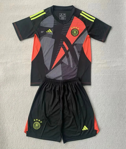 Kids Germany Goalkeeper 2024/25 Football Kit Shirt Soccer Jersey Kit Uniform