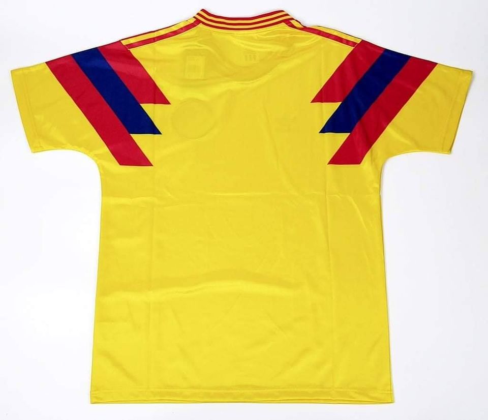 Colombia 1990 World Cup Retro Home Jersey Men Adult –